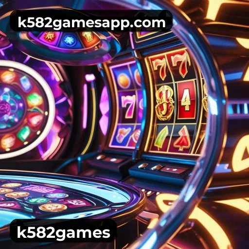Aplicativo móvel k582games para iOS e Android